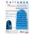 agenda.Toulouse-annuaire - Colloque Musique Orientaliste Toulouse Le Mirail