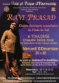 agenda.Toulouse-annuaire - Ravi Prasad - Concert Chant Carnatique  Toulouse